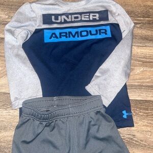 Under Armour Blue and Gray Kids' Activewear Set